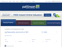 Tablet Screenshot of pattinson.co.uk